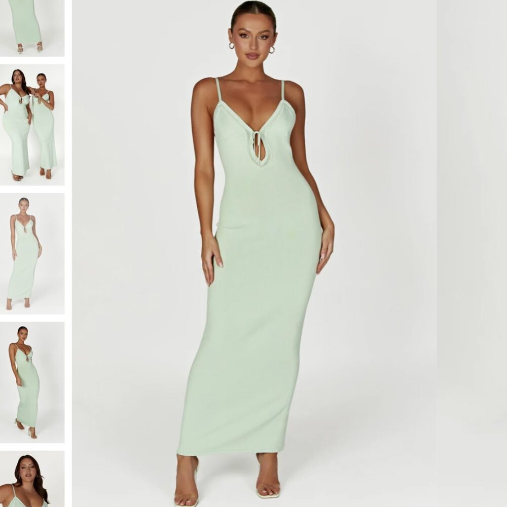 BNWT Meshki Maia Knit Maxi Dress XS